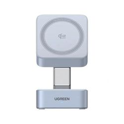 Trådlös laddare - UGREEN - Magflow 2-i-1 - Qi2 25W - 16 N48H magneter - Fällbart stöd 360°