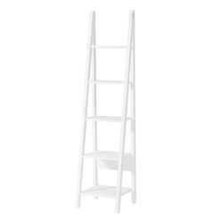 SoBuy Bogreol 5 hylder 44x39x180cm - 2-delt sæt, Pladsbesparende | Hvid FRG101-Wx2