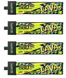 1s 580mAh - 95C - BetaFPV Lava LiHV BT2.0 4pk