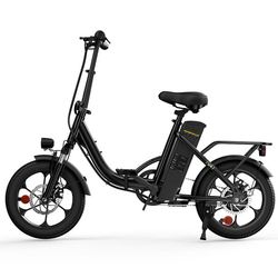 iScooter U4 Elcykel 36V 10,4Ah batteri, 250W motor, 55–90 km räckvidd, 16x2,15" lätt pendlarelcykel