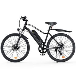 iScooter EB3S Elcykel 350W, 70–90 km rækkevidde, 26 × 1,95-tommer dæk, 36V 15Ah, smart app-aktiveret offroad elektrisk mountainbike Cykel