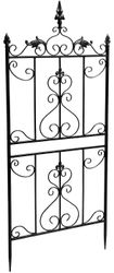 2 stk. espalier i metal Myrte, klatrestotte til roser og klematis i landstil, til hojbed, have, altan eller terrasse