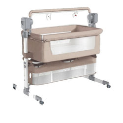 Elektrisk Baby Seng, Justerbar Gyngestol, Én-Kliks Betjening,BJJ-601-BEIGE