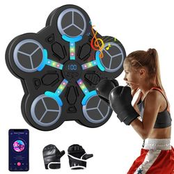 Boksetræningsmaskine, Bluetooth-forbindelse, vægmonteret design,Sort