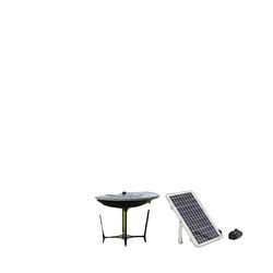 Solvattenpump Fontän, 10W Strömförsörjning, Max Flöde 1000 L/h, Max Lyft Höjd 1,5 m, Vattentät IP68, Justerbar Panelvinkel