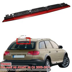LED Högnivå Bromsljus, Vattentät Plast, 12 V Spänning, Direkt Ersättning, Röd Skalfärg, För Audi A6 AVANT S6 C6 (2005-2011)