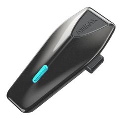 ASMAX S1 Bluetooth-intercom för motorcyklar för 8 förare, brusreducering, Bluetooth 5.4, vattentät enligt IPX7, röststyrning, FM-radio, snabbladdning via USB-C, 1 st S1