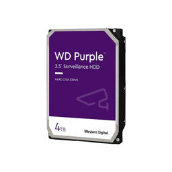 WD Purple WD43PURZ - Hårddisk - 4 TB - övervakning - intern - 3,5" - SATA 6Gb/s - 5400 rpm - buffert: 256 MB
