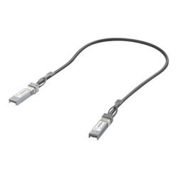 Ubiquiti - 10GBase direktkopplingskabel - SFP+ till SFP+ - 50 cm - 4.2 mm - passiv - svart - för P/N: UNAS-Pro
