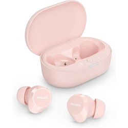Philips TAT1209BK Äkta trådlösa In Ear Bluetooth-hörlurar Naturligt ljud med dynamisk bas, Tydliga samtal och laddfodral i fickformat -Rosa (Pink)