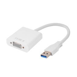USB 3.0 til VGA Adapter - Hvit