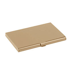 Glatt aluminiumskortholder - Beige - Lommebok