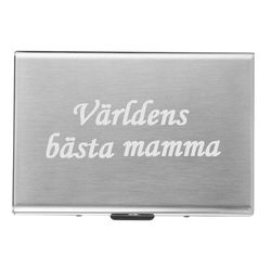 Verdens beste mamma - kortholder m gravering - morsdag