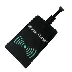 Qi Adapter - Trådløs Mottaker for Lading til Micro-USB - Svart