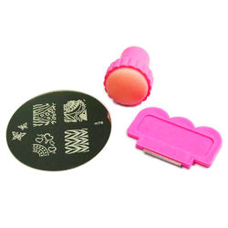 Nail Art Stempling Spikerstempel + Stempelplate