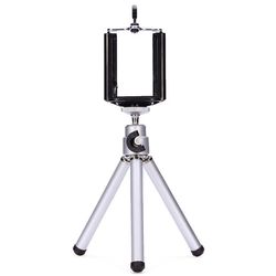Mini Tripod for Mobiler - Sølv