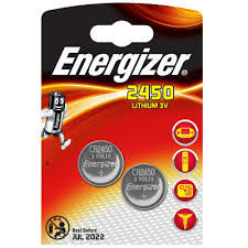 2450-2 Energizer Lithium 3V 2-pakning