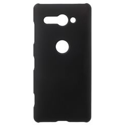 Gummibelagt hårdt plastikcover til Sony Xperia XZ2 Compact - Sort