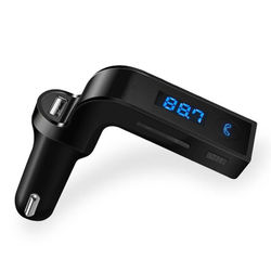 Bluetooth bil FM sender modulator MP3 USB svart