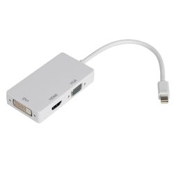 Thunderbolt / Mini DisplayPort Adapteri HDMI/DVI/VGA 3in1