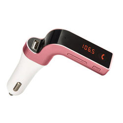 Bluetooth bil FM sender modulator MP3 USB rosegold
