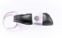 VW nøkkelring av ekte lær