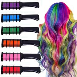 6-pack Chalk Comb / Hair Crayons - Midlertidig hårfarge