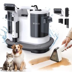 Kraftfull Matt- & Textilrengörare LBLUE V6 med 1,75L Dubbeltank, 5M Sladd, 1,7M Slang – Djuprengör Soffa, Madrass, Bil och Husdjursfläckar