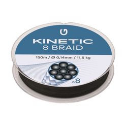 Kinetic 8 Braid 300m 0,12mm/9,6kg Svart