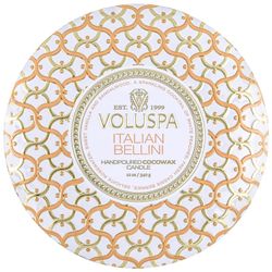 Voluspa 3-Wick Candle Decorative Tin Italian Bellini 340g