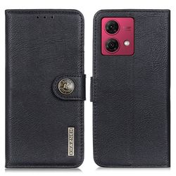 KHAZNEH Motorola Moto G84 Lommebok - deksel - Svart