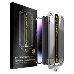 For iPhone 15 Anti - Spy Privacy Skjermbeskytter i Herdet Glass