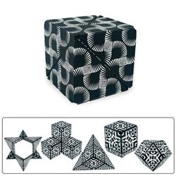 Fidget 6x6x6cm 3D magneettikuution muuttava taikakuution palapeli