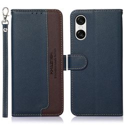 KHAZNEH Sony Xperia 10 VI Lommebok - deksel Blå/Brun