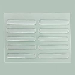 10 STK 63x10x2MM Anti - kollisionsbeskyttelse Dørgreb Køleskab