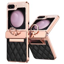 Til Samsung Galaxy Z Flip6 5G - deksel med rhinestone - dekor og rombemønster