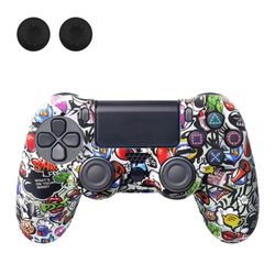 Deksel til Sony PlayStation 4 Pro Slim PS4 Anti - Slip Silikonhuddeksel - Graffiti