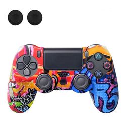Etui til Sony PlayStation 4 Pro Slim PS4 Anti - Slip Silikone Skin Cover - Blue R