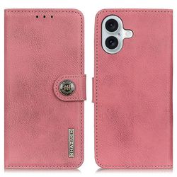 KHAZNEH til iPhone 16 Lommebok - deksel - Rosa