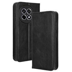 För OnePlus 13R Fodral Plånboksfodral Skal Telefonfodral Retro - Svart