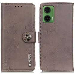KHAZNEH Motorola Moto G35 Lommebok-deksel - Khaki