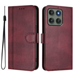 For Motorola Edge 60 Pro 5G Deksel Lommebokstativ Retrotekstur
