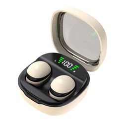 Trådløse hovedtelefoner In-Ear HiFi Stereolyd Bluetooth -Sleep HD Baslyd - Beige