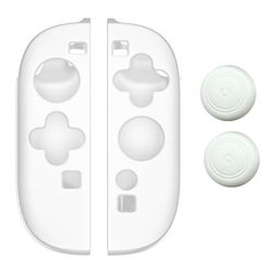 1 par kompatibelt med Nintendo Switch 2-kontrollerdeksel, beskyttelsesdeksel, 2 deksler - Hvit