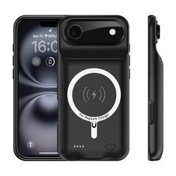 Til iPhone Air 6000mAh genopladeligt batteriskal opladningsetui Powerbank