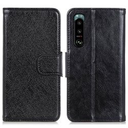 Sony Xperia 5 III Lommebok - deksel Teksturert Split - Svart