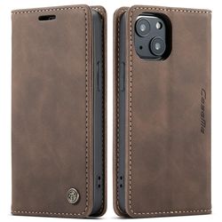 CASEME Lommebok - deksel iPhone 13 - Kaffe