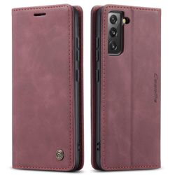 CASEME Lommebok - deksel Samsung Galaxy S22 - Rød
