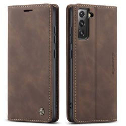 CASEME Lommebok - deksel Samsung Galaxy S22 - Kaffe