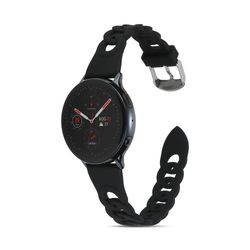 Samsung Galaxy Watch5 40mm/44mm/Watch5 Pro 45mm Silikonstropp - Svart